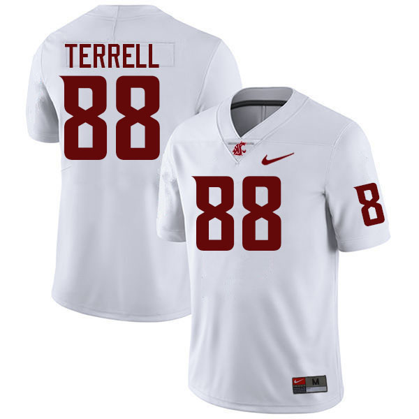 Men #88 Isaac Terrell Washington State Cougars College Football Jerseys Stitched-White
